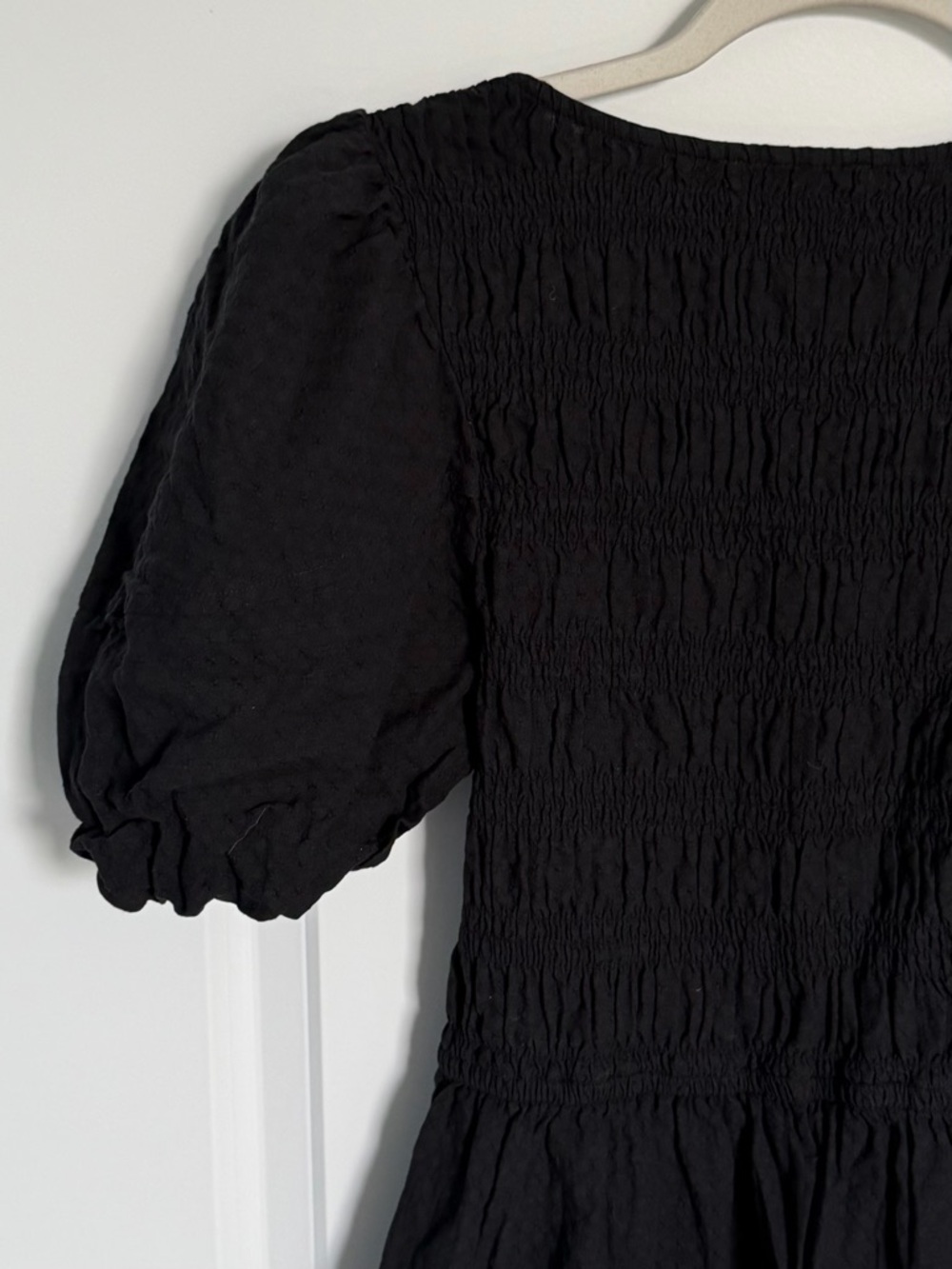 Madewell True Black Lucie Puff-Sleeve Midi Dress Size 6 - 54586 - Picture 10 of 16